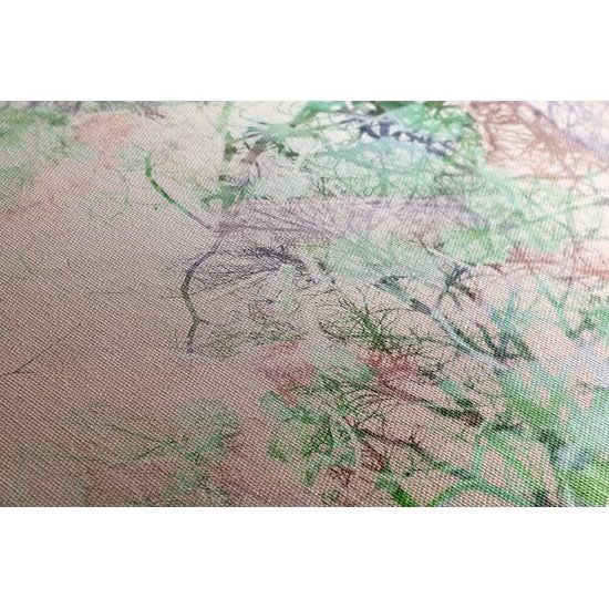 Obraz farebné konáre stromu