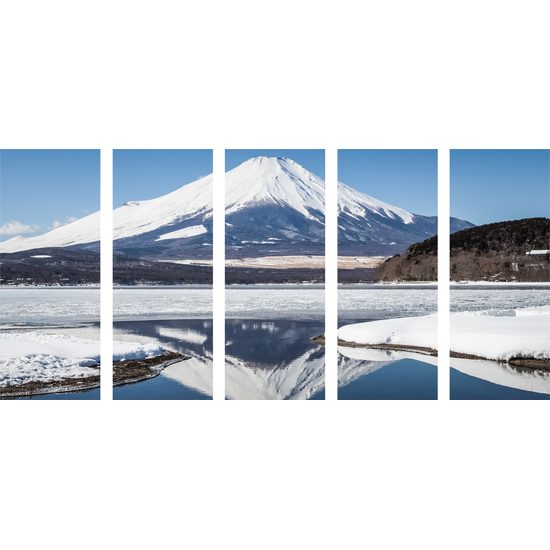 5-dielny obraz krása Japonskej prírody