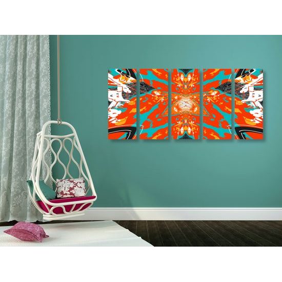 5-dielny obraz výbuch hviezdy