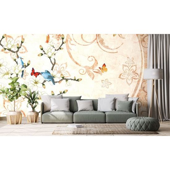 Samolepiaca tapeta krásne vintage zátišie s kvetmi