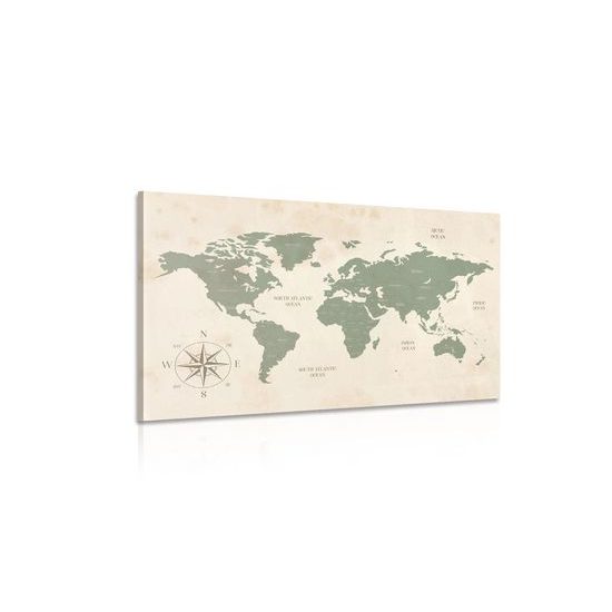 Obraz jednoduchá mapa sveta