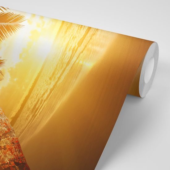 Samolepiaca fototapeta východ slnka na pláži v Karibiku