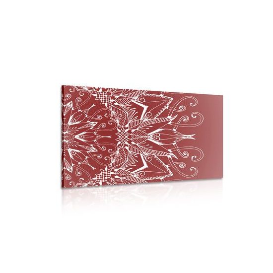 Obraz zaujímavá Mandala na bordovom pozadí