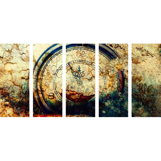 5-dielny obraz historické stopky