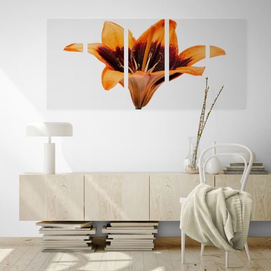 5-dielny obraz nevšedná ľalia