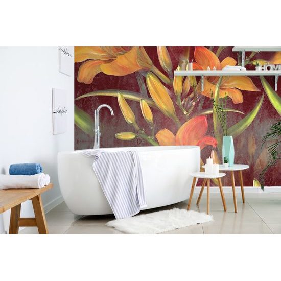 Tapeta maľba kvitnúcej ľalie