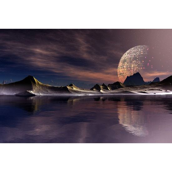 Samolepiaca tapeta krajina budúcnosti