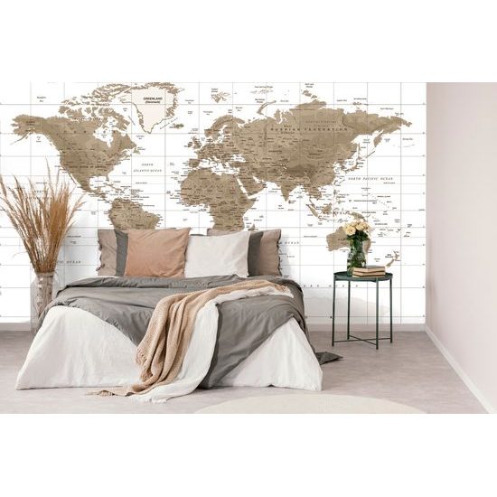 Samolepiaca tapeta štýlová vintage mapa