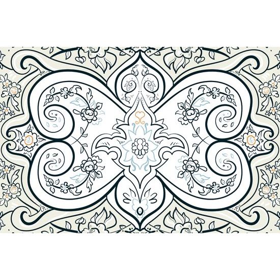 Tapeta elegantý vzor v svetlom prevedeni