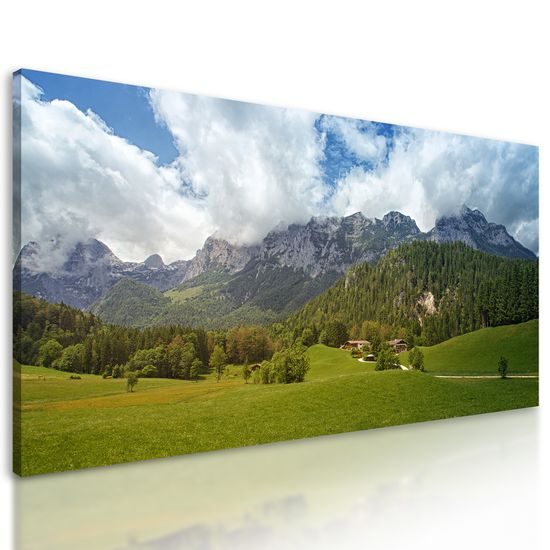 Obraz nádherná príroda v Rakúskych horách