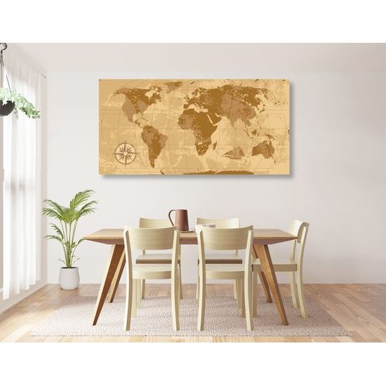 Obraz historická mapa sveta