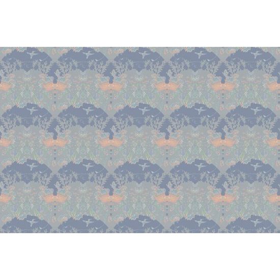 Samolepiaca tapeta magická lúka na šedom pozadí