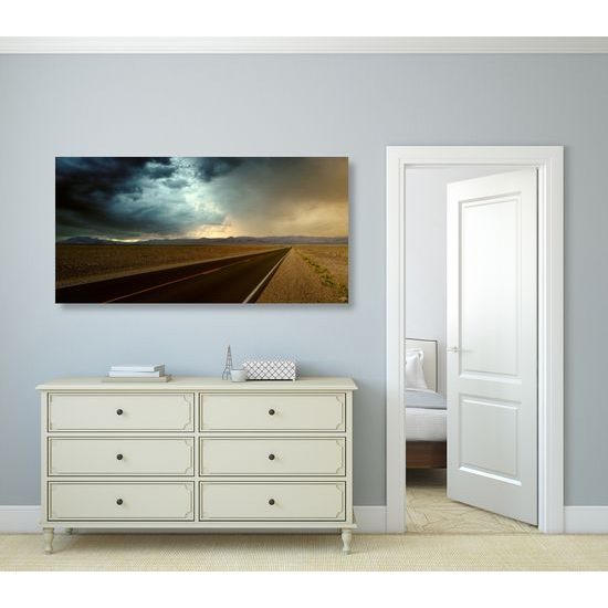 Obraz nekonečná cesta púšťou