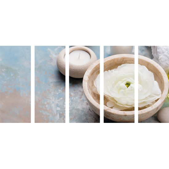 5-dielny obraz jemné zátišie