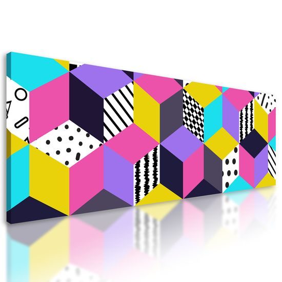 Obraz abstraktné farebné kocky