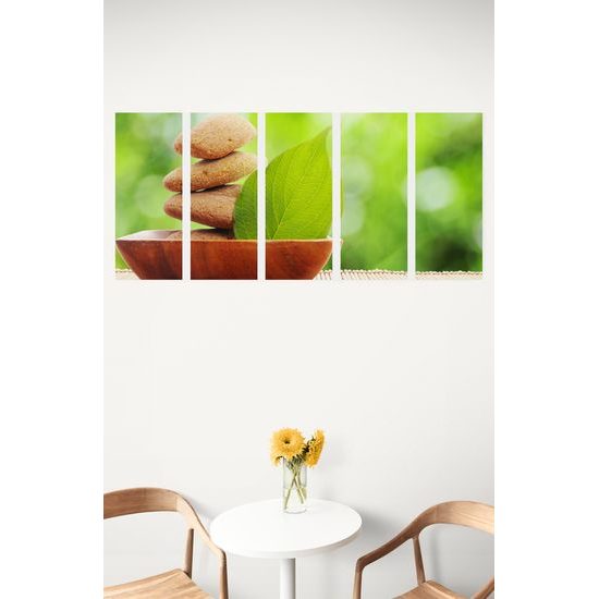5-dielny obraz Zen kamene v prirode