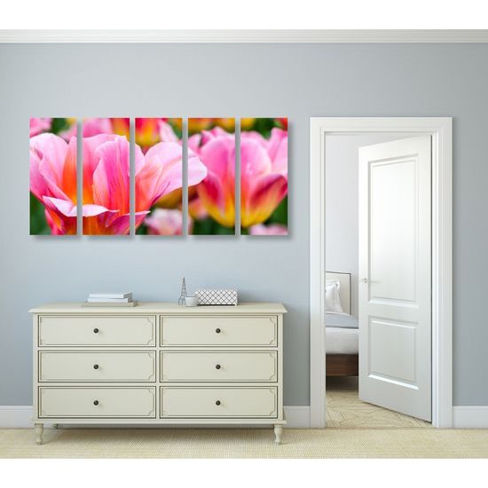 5-dielny obraz krása tulipánov