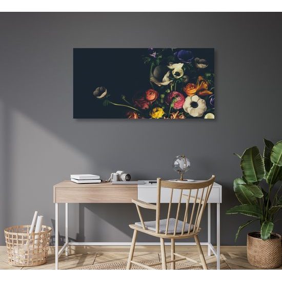 Obraz tajomná kytica kvetov