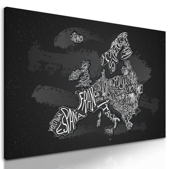 Obraz abstraktná mapa Európy