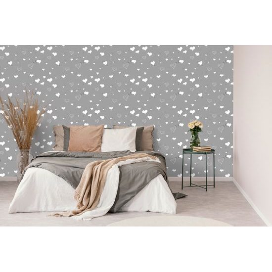 Tapeta malé biele srdiečka