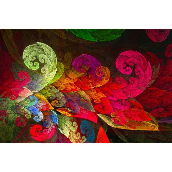 Samolepiaca tapeta rozprávkové listy plné farieb