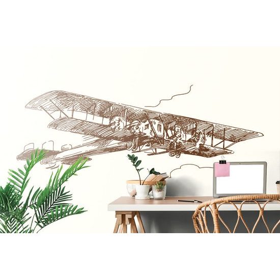 Samolepiaca tapeta historický dvojplošník