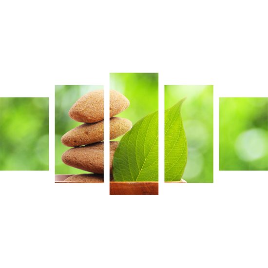 5-dielny obraz Zen kamene v prirode