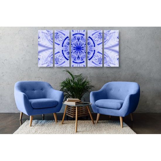 5-dielny obraz futuristická Mandala