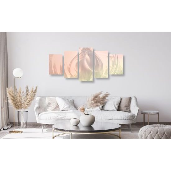 5-dielny obraz abstraktné znázornenie prírody