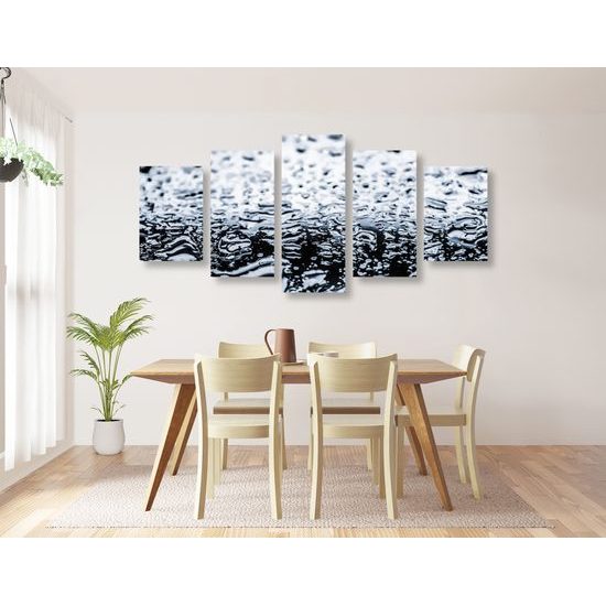 5-dielny obraz zem po daždi