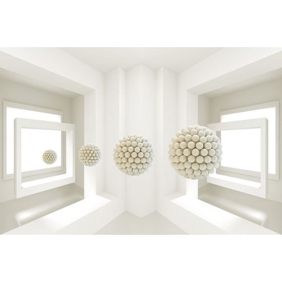 Samolepiaca tapeta nezvyčajný priestor s guličkami