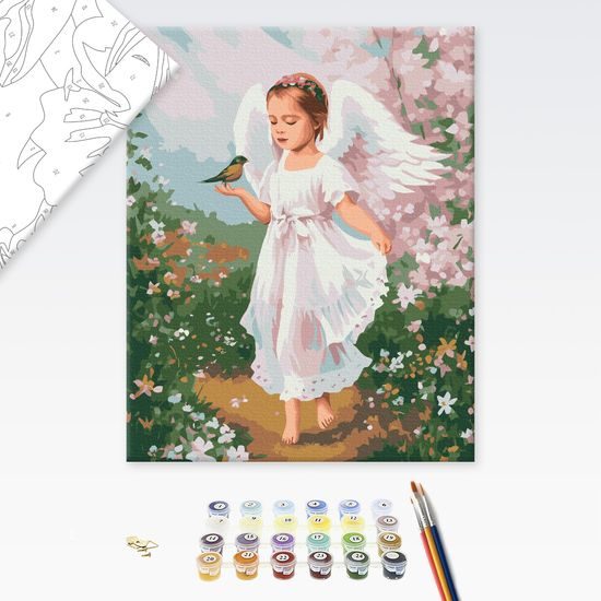Maľovanie podľa čísiel vrúcny anjel