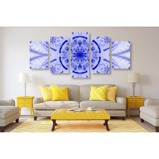 5-dielny obraz futuristická Mandala