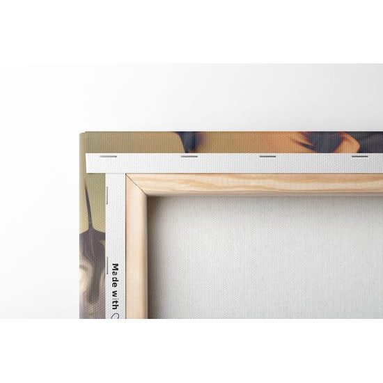 Obraz umelecké prevedenie zasneženého lesa