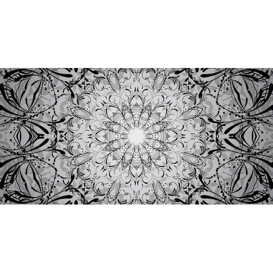 Obraz nádherná Mandala v čiernobielom prevedení