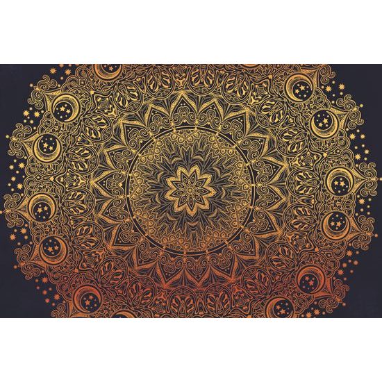 Tapeta starodávna zlatá Mandala