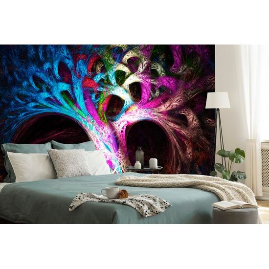 Samolepiaca tapeta rozprávkový strom v abstraktnom prevedení