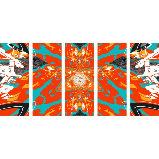 5-dielny obraz výbuch hviezdy