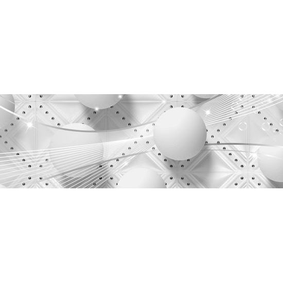 Obraz jemný luxus v čiernobielom prevedení