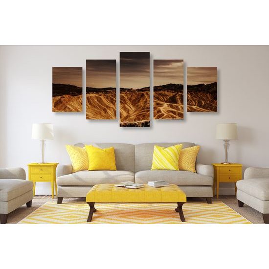 5-dielny obraz americké údolie smrti