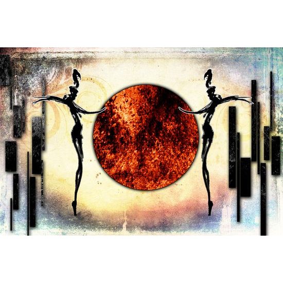 Samolepiaca tapeta tanec v africkom prevedení