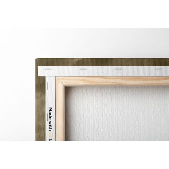 Obraz stromy na vrchole kopca v sépiovom prevedení