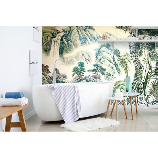 Samolepiaca tapeta maľba čínskej krajiny