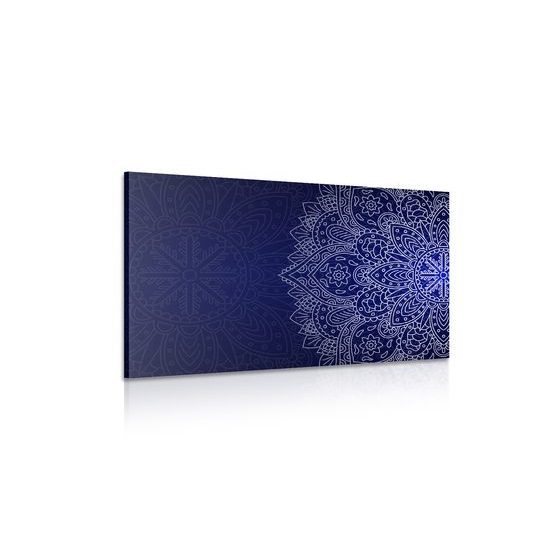 Obraz nádherná mandala na tmavomodrom pozadí