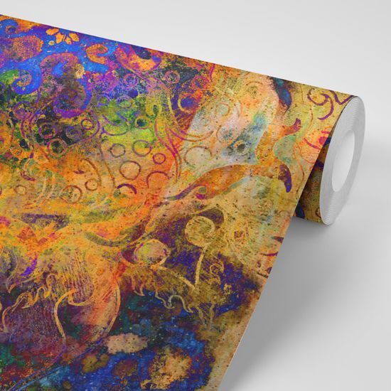 Tapeta zaujímavá kvetina na abstraktnom pozadí