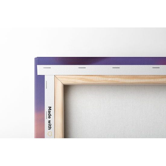 Obraz západ slnka za strom v tvare srdca