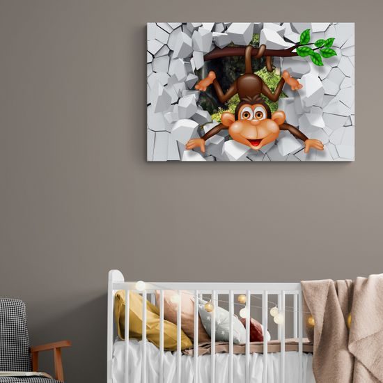 Obraz usmievavá opička