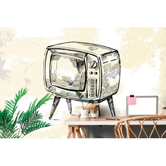Tapeta starožitný televízor
