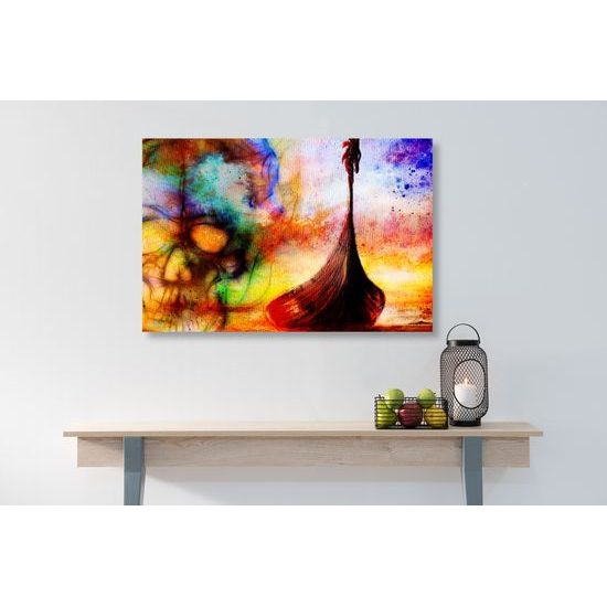 Obraz loď na ceste do Vallhaly