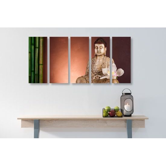 5-dielny obraz majestátny Budha